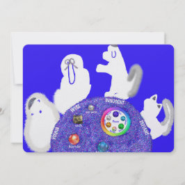 Tarjeta Festiva Tabla de selección de Pesach de Pascua con animale