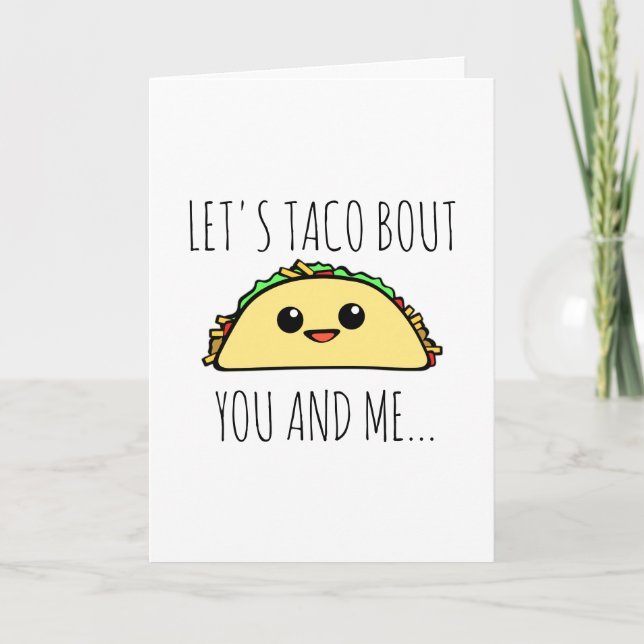 Tarjeta Festiva Taco Bout tú y yo (Anverso)