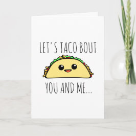 Tarjeta Festiva Taco Bout tú y yo