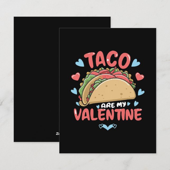 Tarjeta Festiva Taco-san Valentín (Anverso / Reverso)