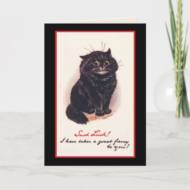 Tarjeta Festiva ¡Tal suerte! ¡He llevado una gran suposición (Anverso)