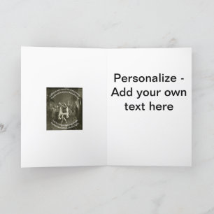 Tarjeta Festiva Tam O Shanter Quema Cita Nocturna En Gris