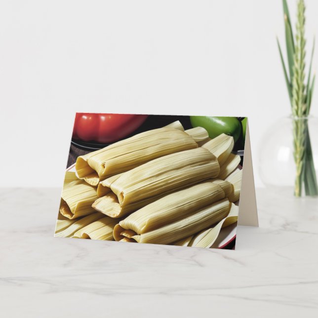 Tarjeta Festiva tamales caseros (Anverso)
