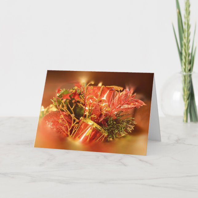 Tarjeta Festiva Tambor de navidades (Anverso)