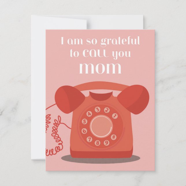 Tarjeta Festiva Tan Agradecida (Anverso)