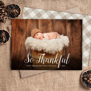 Tarjeta Festiva Tan agradecido Día de Acción de Gracias