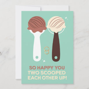 Tarjeta Festiva Tan Felices que Ustedes Dos Se Tomaron Helado Junt