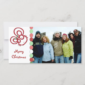 Tarjeta Festiva Tan lindo el ratón navideño