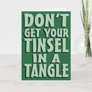 Tarjeta Festiva Tangled Tinsel