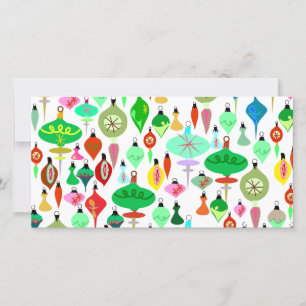 Tarjeta Festiva Tantos Ornamentos