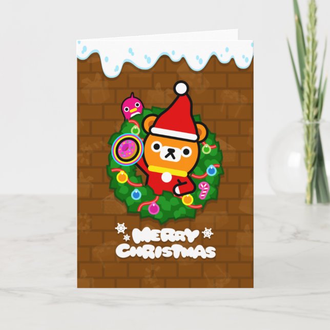 Tarjeta Festiva Tappi Xmas (Anverso)