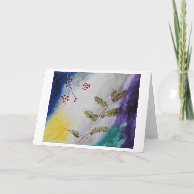 Tarjeta Festiva Tarde de diciembre (Anverso)