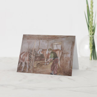 Tarjeta Festiva Tareas del granero