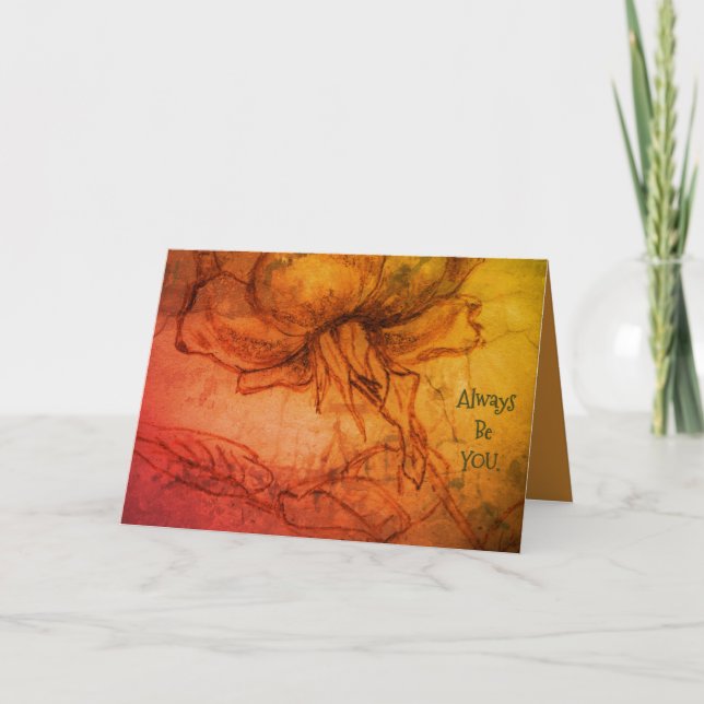 Tarjeta Festiva *'T'arici Rose' design, (Anverso)