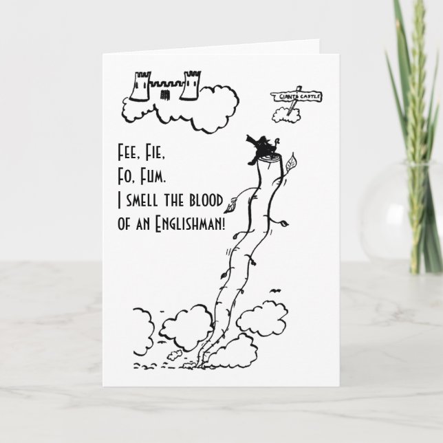 Tarjeta Festiva ¡Tarifa, Fie, FO, Fum! (Anverso)
