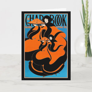 Tarjeta Festiva Tarjeta: Art Nouveau - Will Bradley - Acción de Gr