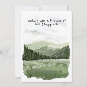Tarjeta Festiva "Tarjeta de felicitación de por vida de amor y fel