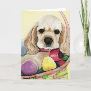 Tarjeta Festiva "Tarjeta de felicitación del arte del perrito de