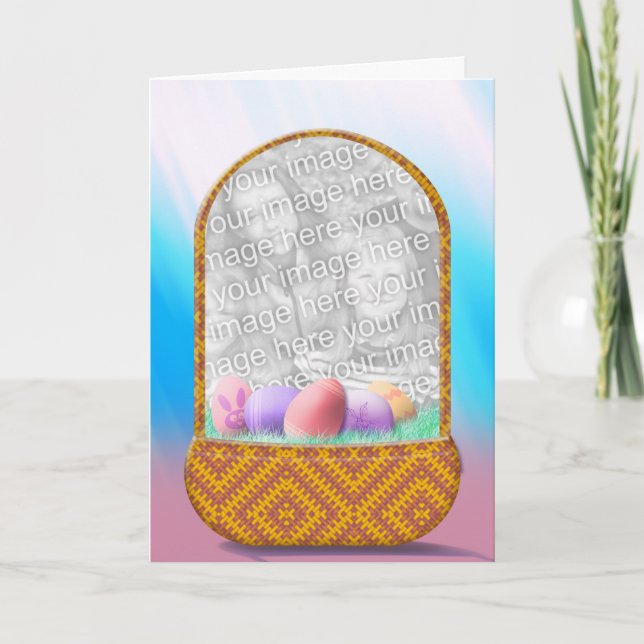 Tarjeta Festiva ¡Tarjeta de la foto de Pascua - añada su propia (Anverso)
