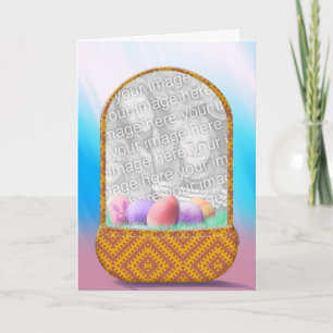 Tarjeta Festiva ¡Tarjeta de la foto de Pascua - añada su propia