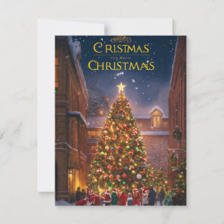 Tarjeta Festiva "Tarjeta de Navidades de lujo con acentos de Relie