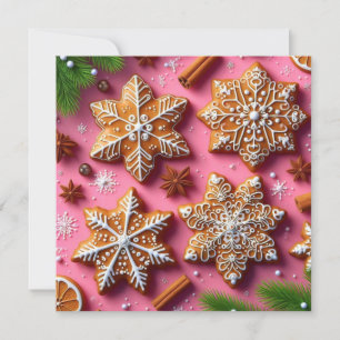 Tarjeta Festiva ¡Tarjeta de Navidades de pan de jengibre!