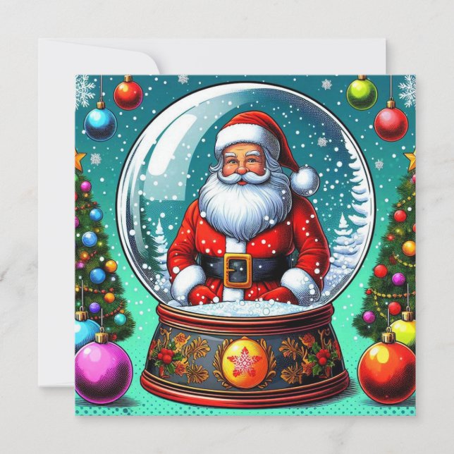 Tarjeta Festiva ¡Tarjeta de Navidades de Santa! (Anverso)