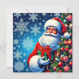 Tarjeta Festiva ¡Tarjeta de Navidades de Santa!