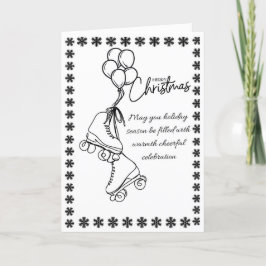 Tarjeta Festiva "Tarjeta de Navidades para patines de ruedas - Min
