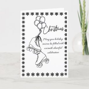 Tarjeta Festiva "Tarjeta de Navidades para patines de ruedas - Min