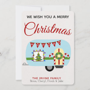Tarjeta Festiva *Tarjeta de Navidades personalizados de Camper de 