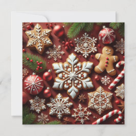 Tarjeta Festiva ¡Tarjeta de Navidades rojos!