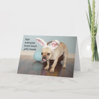 Tarjeta Festiva ¡Tarjeta de pascua del bulldog francés!