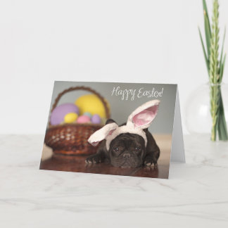 Tarjeta Festiva ¡Tarjeta de pascua del bulldog francés!