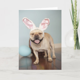 Tarjeta Festiva ¡Tarjeta de pascua del bulldog francés!