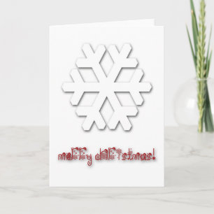 Tarjeta Festiva ¡Tarjeta de saludo de Navidades Deluxe muy Elegant