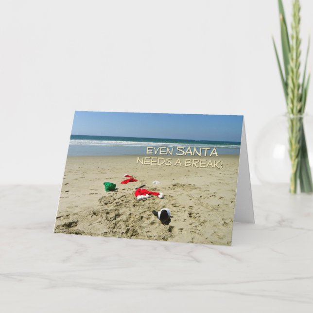 Tarjeta Festiva ¡Tarjeta de saludo de Navidades divertidos! (Anverso)