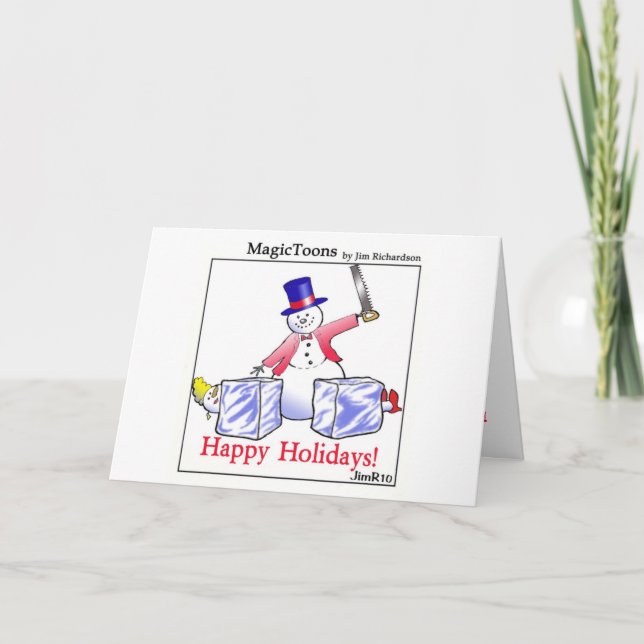 Tarjeta Festiva ¡Tarjeta de vacaciones MagicToons! (Anverso)