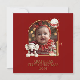 Tarjeta Festiva *Tarjeta de vacaciones plana para los primeros Nav