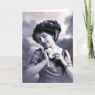 Tarjeta Festiva "Tarjeta del día de San Valentín francesa del