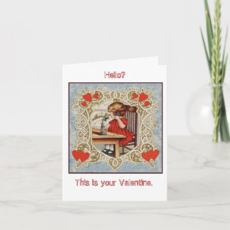 Tarjeta Festiva ¡Tarjeta del día de San Valentín preciosa del
