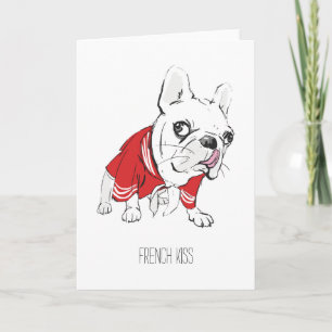 Tarjeta Festiva "Tarjeta del el día de San Valentín del beso del