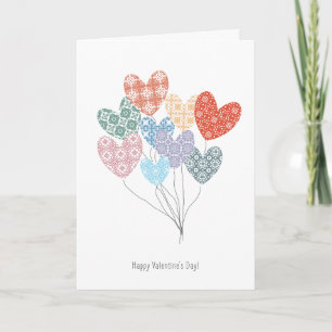 Tarjeta Festiva ¡Tarjeta feliz del el día de San Valentín con los