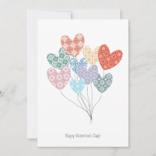 Tarjeta Festiva ¡Tarjeta feliz del el día de San Valentín con los