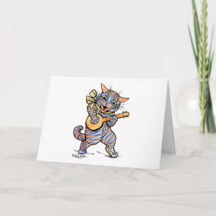 Tarjeta Festiva Tarjeta: Gato de Louis Wain