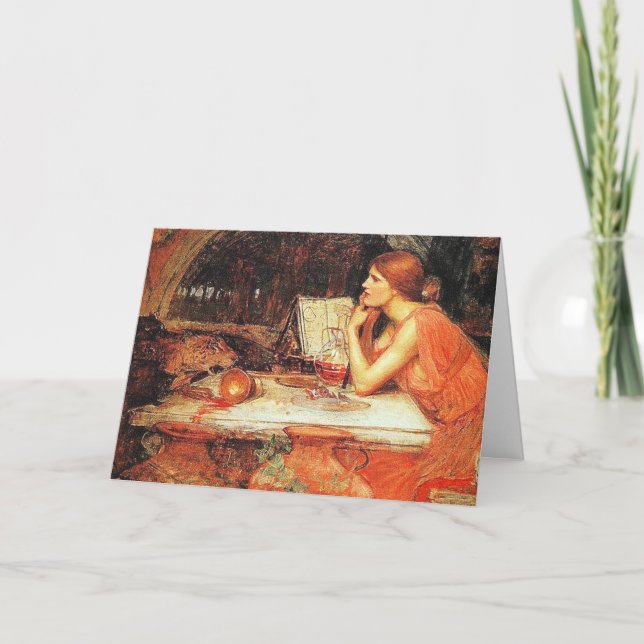 Tarjeta Festiva Tarjeta: La hechicera - John Waterhouse (Anverso)