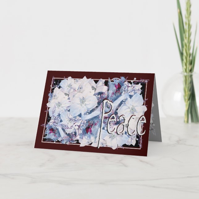 Tarjeta Festiva Tarjeta, Navidades, Año Nuevo, vacaciones - Poinse (Anverso)