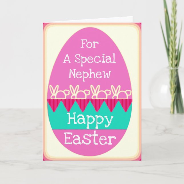 Tarjeta Festiva Tarjeta-Sobrino de Pascua (Anverso)