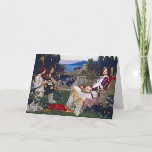 Tarjeta Festiva Tarjeta: Waterhouse de Juan - santo Cecilia