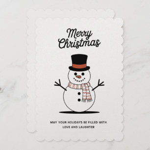Tarjeta Festiva "Tarjetas de Navidades Snowman Wonderland"